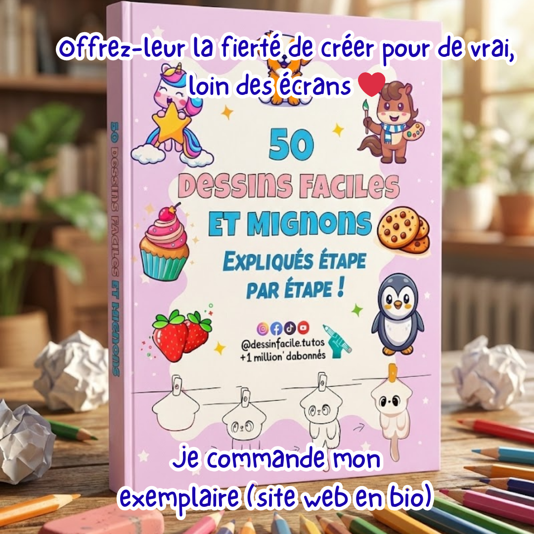 Troisième exemple de dessin mignon du livre 50 Dessins Faciles et Mignons