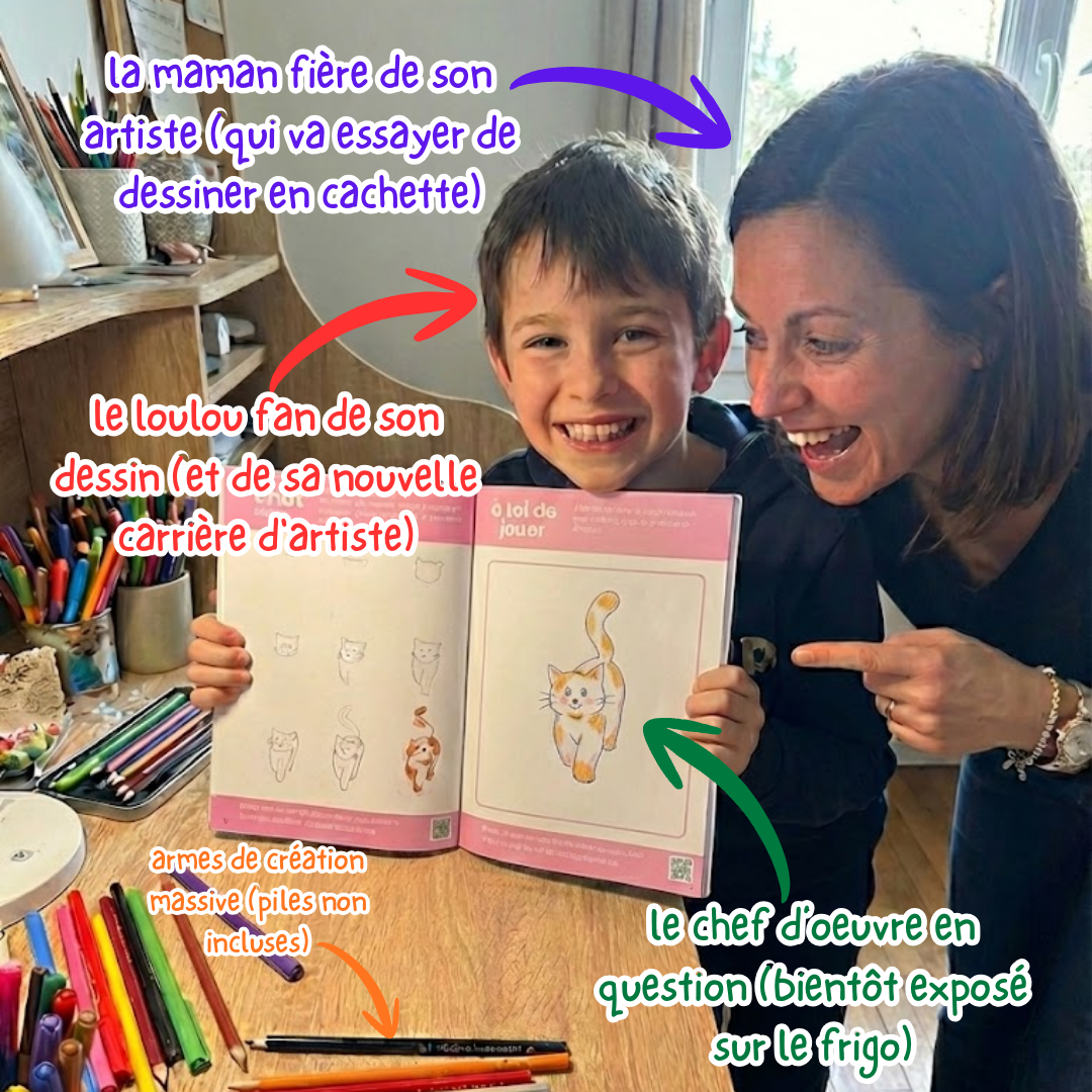 Exemple de dessin mignon tiré du livre 50 Dessins Faciles et Mignons